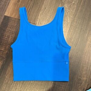 Lululemon Blue Ribbed Tank Top